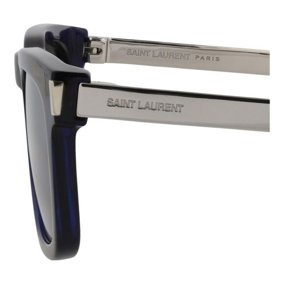 Saint Laurent Unisex Square/Rectangle Blue Silver Silver Fashion Designer - Picture 4 of 4